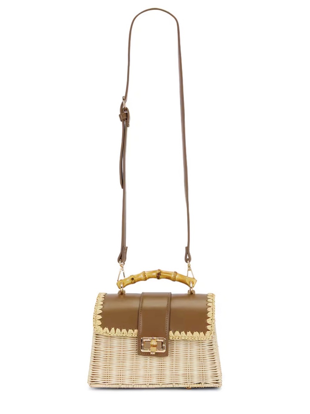 BTB Los Angeles Debon Bag in Chocolate & Natural